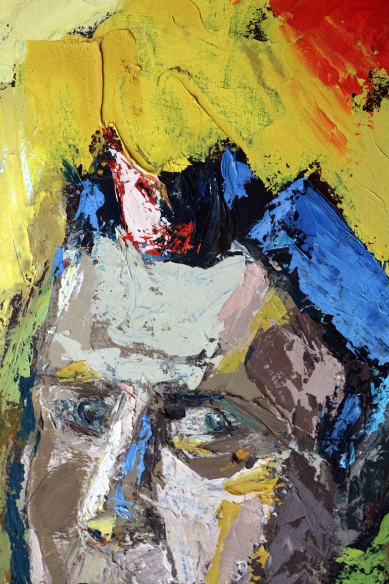 Original Figurative People Painting by Yüksel Cengiz