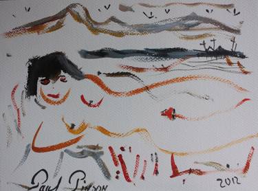 Print of Expressionism Nude Drawings by Paul Pinson