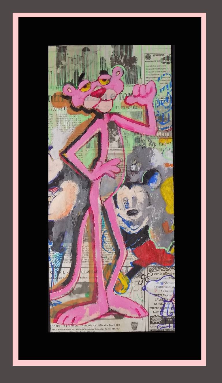 Original Figurative Cartoon Painting by Carlo Capone