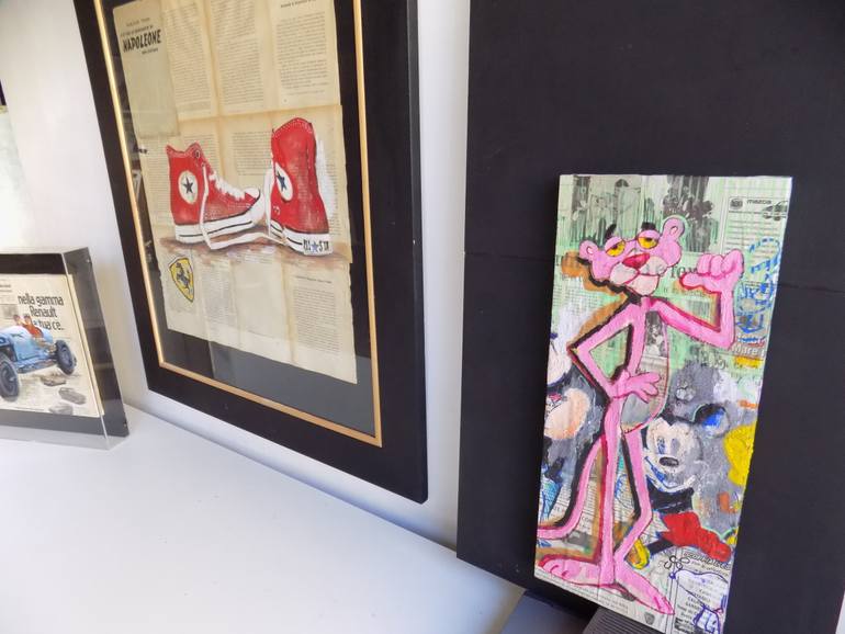 Original Figurative Cartoon Painting by Carlo Capone