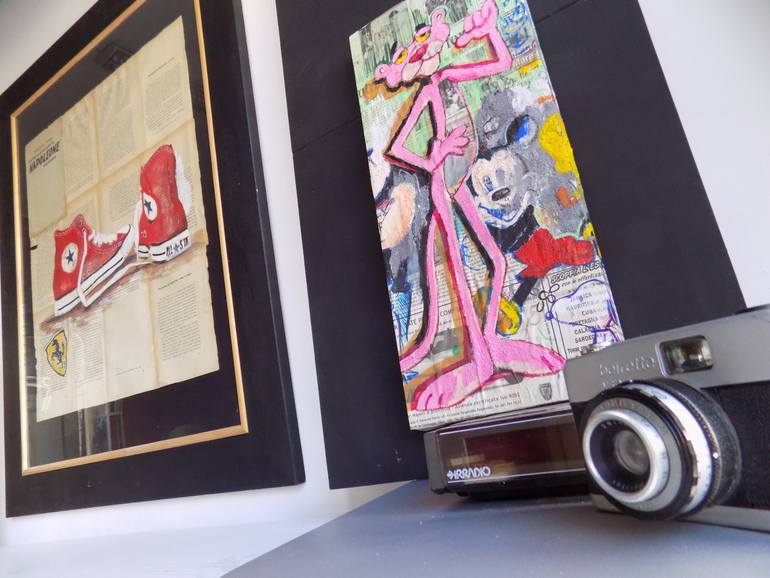 Original Figurative Cartoon Painting by Carlo Capone