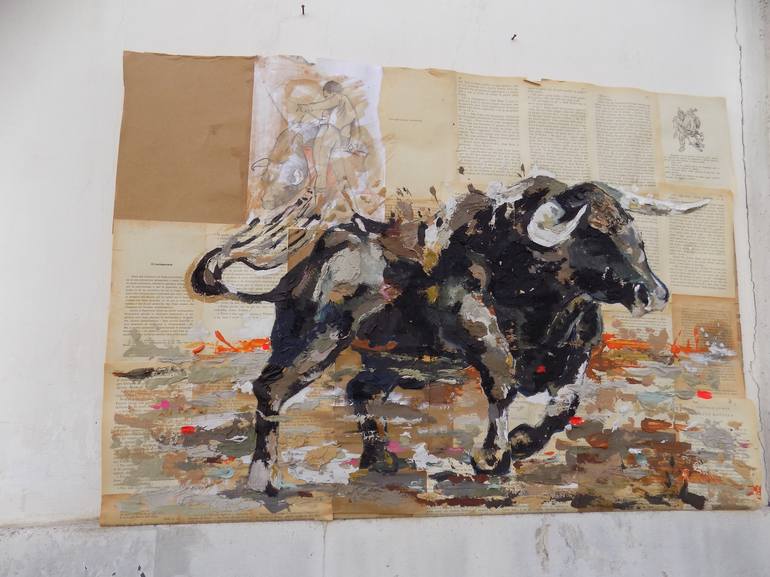 Original Expressionism Animal Painting by Carlo Capone