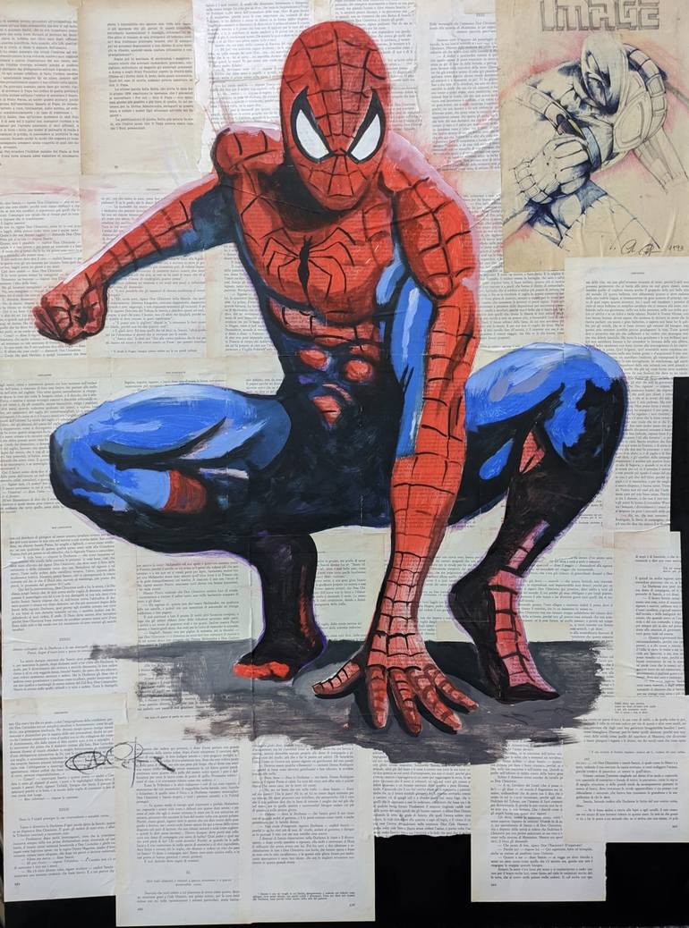 AFFICHE SPIDERMAN – Pop Art Blocks