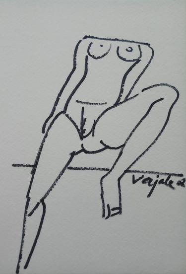 Print of Expressionism Nude Drawings by Rahul Vajale