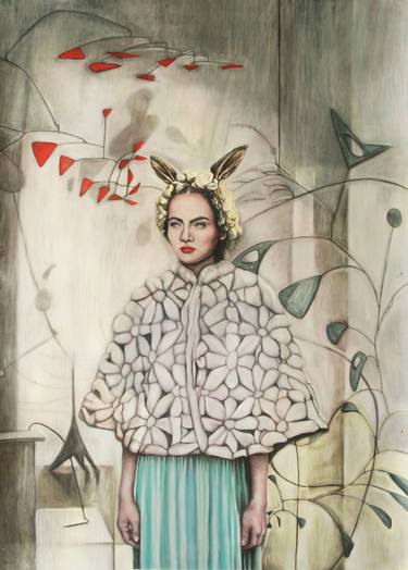 Original Surrealism Women Paintings by Valentina Ferrarese Art