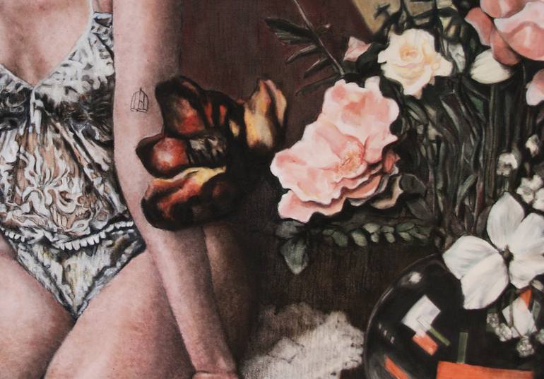 Original Figurative People Drawing by Valentina Ferrarese Art