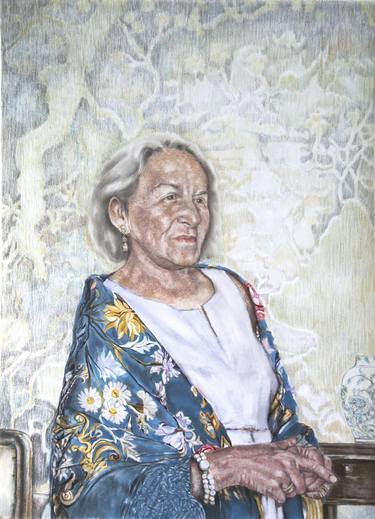 Portrait of Mrs. Jentzsch with Manila Shawl thumb
