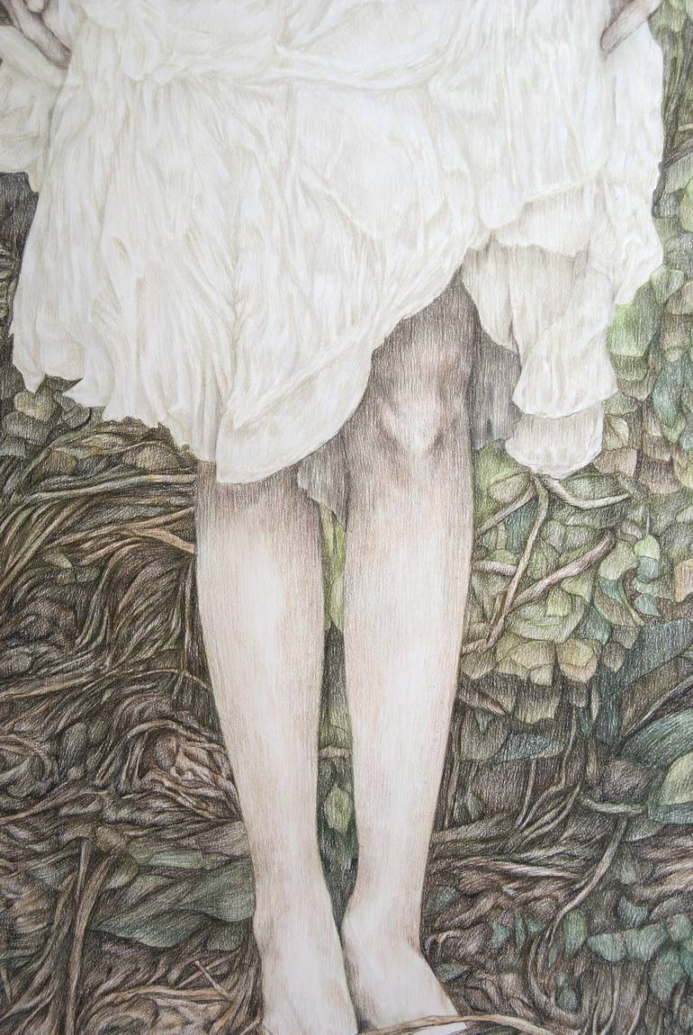 Original Figurative Fantasy Drawing by Valentina Ferrarese Art