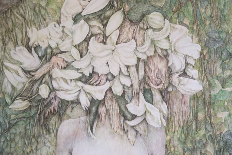 Original Figurative Fantasy Drawing by Valentina Ferrarese Art
