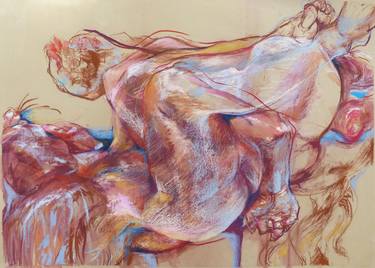 Print of Abstract Nude Drawings by Stephanie Ryan