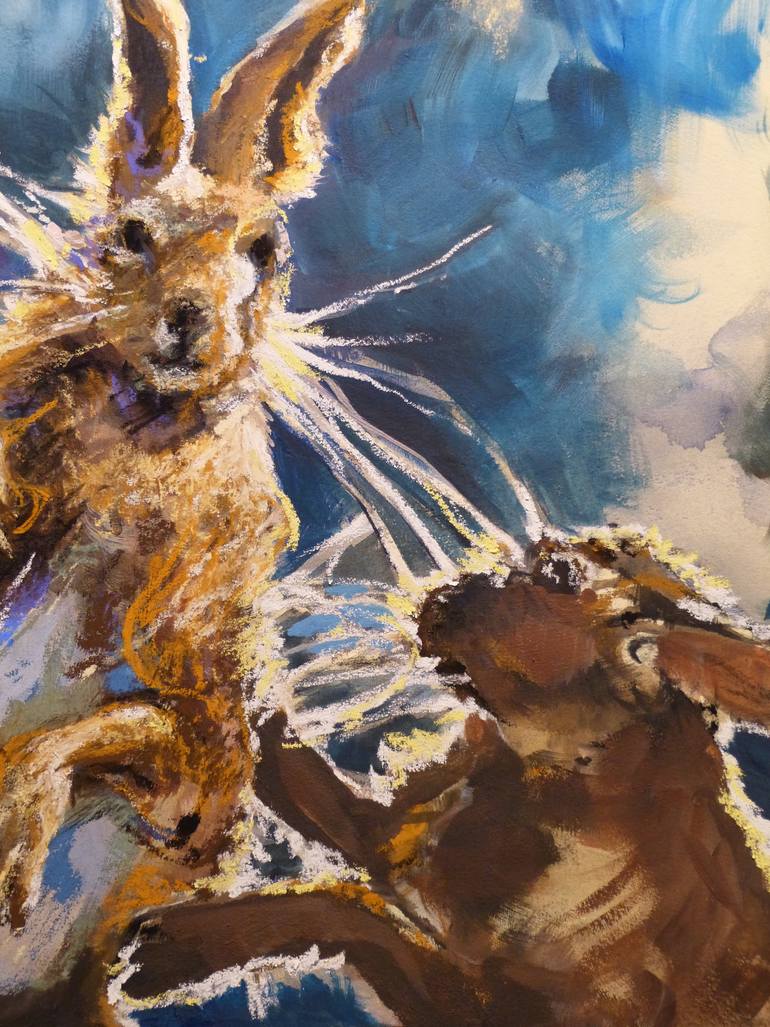 Original Expressionism Animal Drawing by Stephanie Ryan