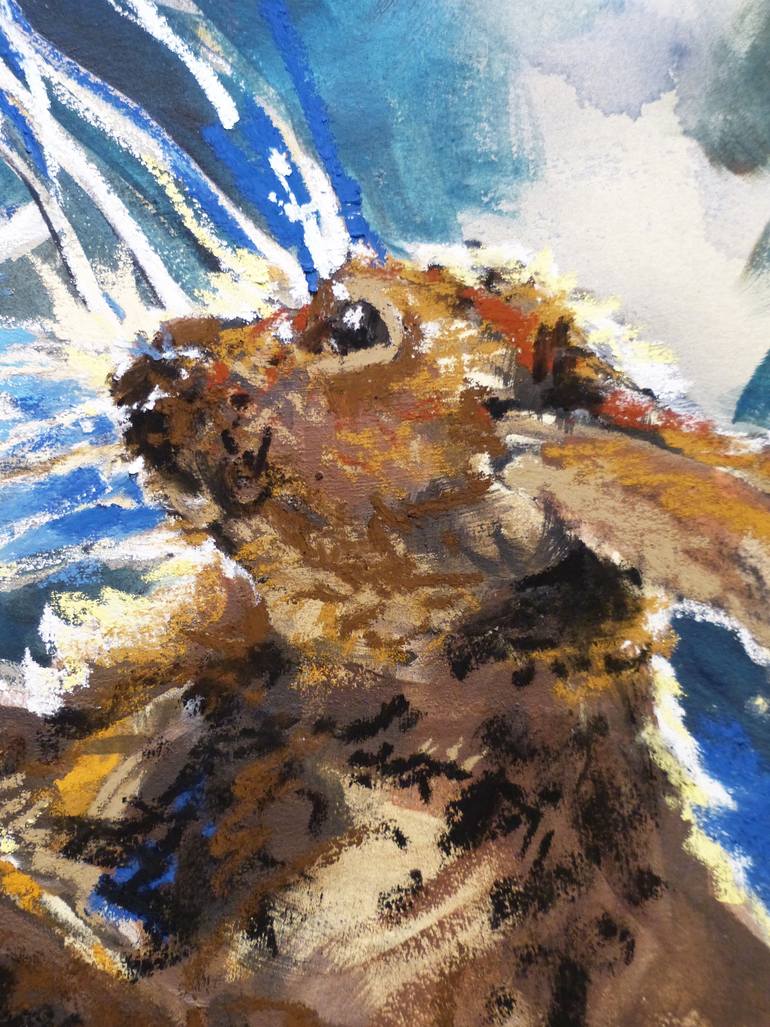 Original Expressionism Animal Drawing by Stephanie Ryan