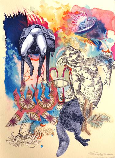 Print of Surrealism Women Collage by Stephanie Ryan