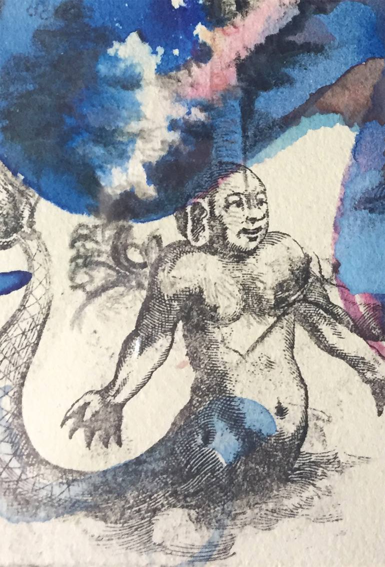 Original Figurative Women Collage by Stephanie Ryan