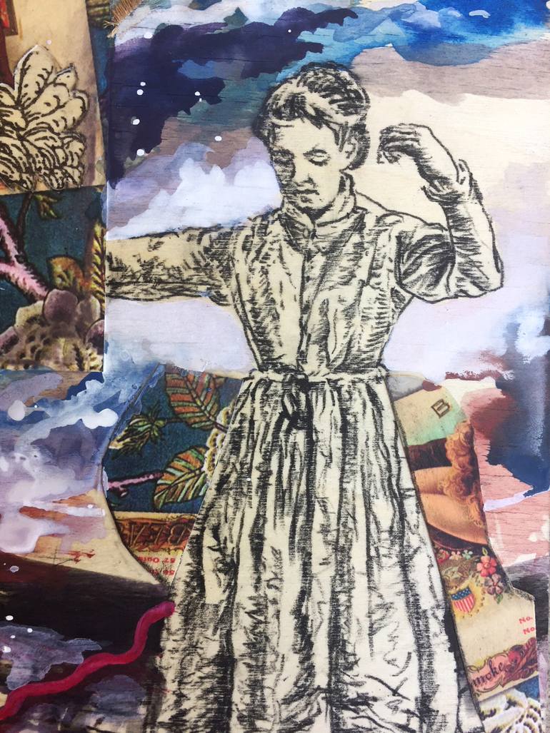 Original Figurative Women Drawing by Stephanie Ryan