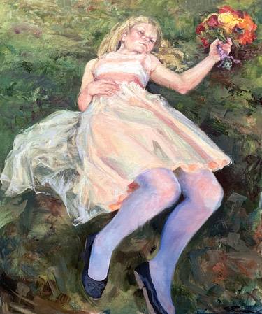 Original Figurative Children Paintings by Stephanie Ryan