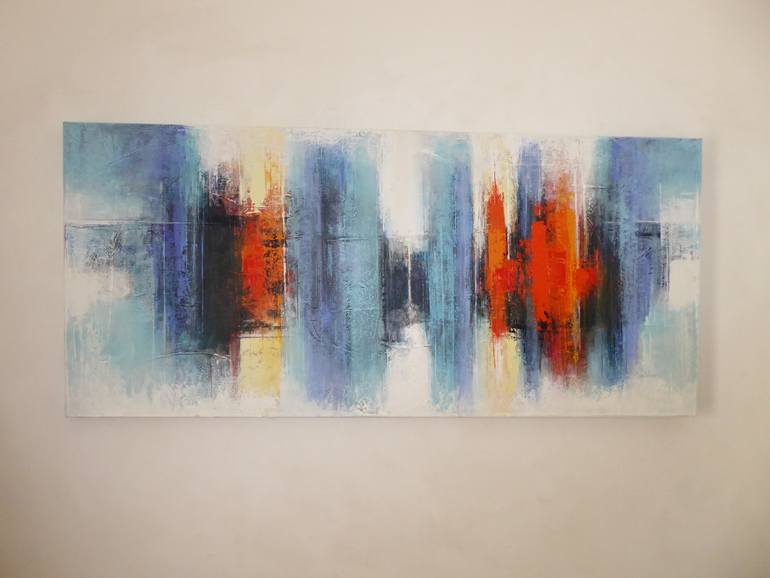 Original Abstract Expressionism Abstract Painting by Saulo Silveira