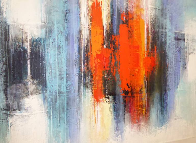 Original Abstract Expressionism Abstract Painting by Saulo Silveira
