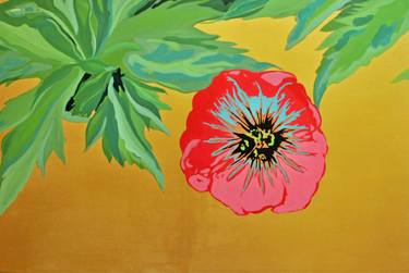 Print of Pop Art Floral Paintings by Zohar Flax