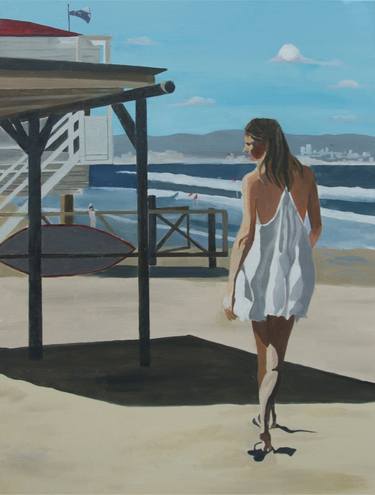 Print of Figurative Beach Paintings by Zohar Flax