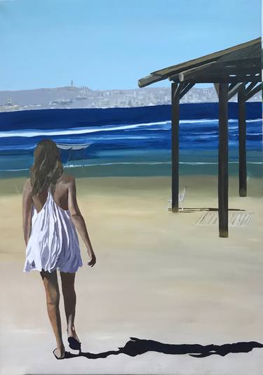 Original Beach Paintings by Zohar Flax