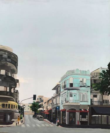 Print of Figurative Cities Paintings by Zohar Flax