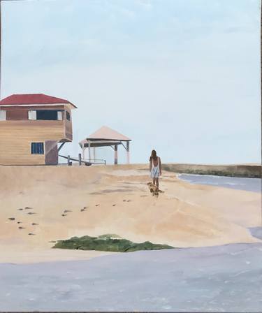 Print of Figurative Beach Paintings by Zohar Flax