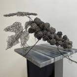 Grape and Three Leaves by Maya Taneva