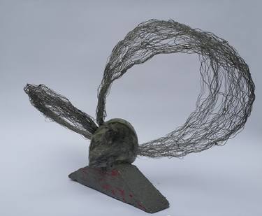 Original Abstract Outer Space Sculpture by Maya Taneva