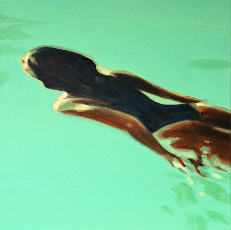 Print of Figurative Beach Paintings by Elizabeth Lennie
