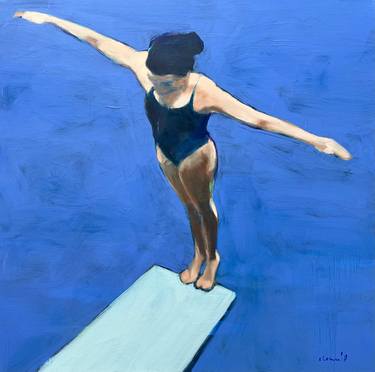 Original Contemporary Beach Paintings by Elizabeth Lennie