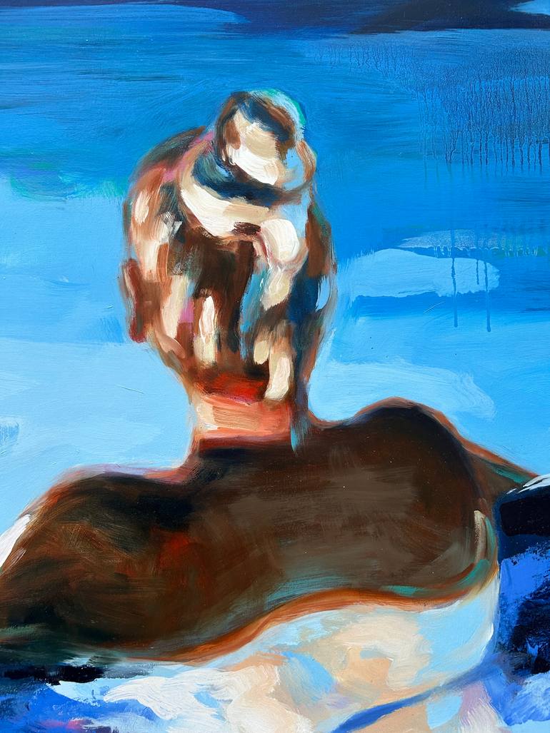 Original Contemporary Beach Painting by Elizabeth Lennie