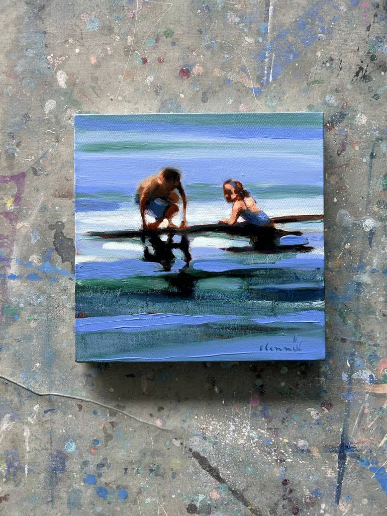 Original Contemporary Beach Painting by Elizabeth Lennie