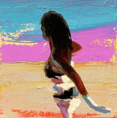 Original Contemporary Beach Paintings by Elizabeth Lennie