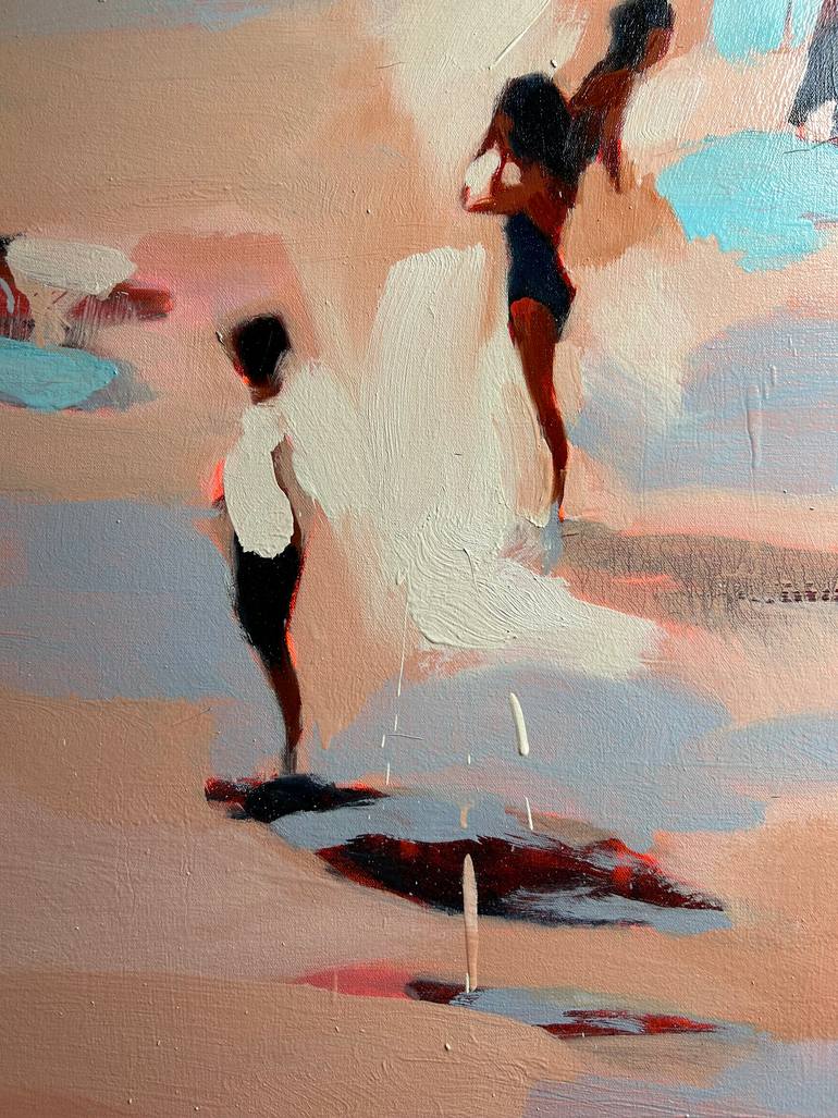 Original Contemporary Beach Painting by Elizabeth Lennie