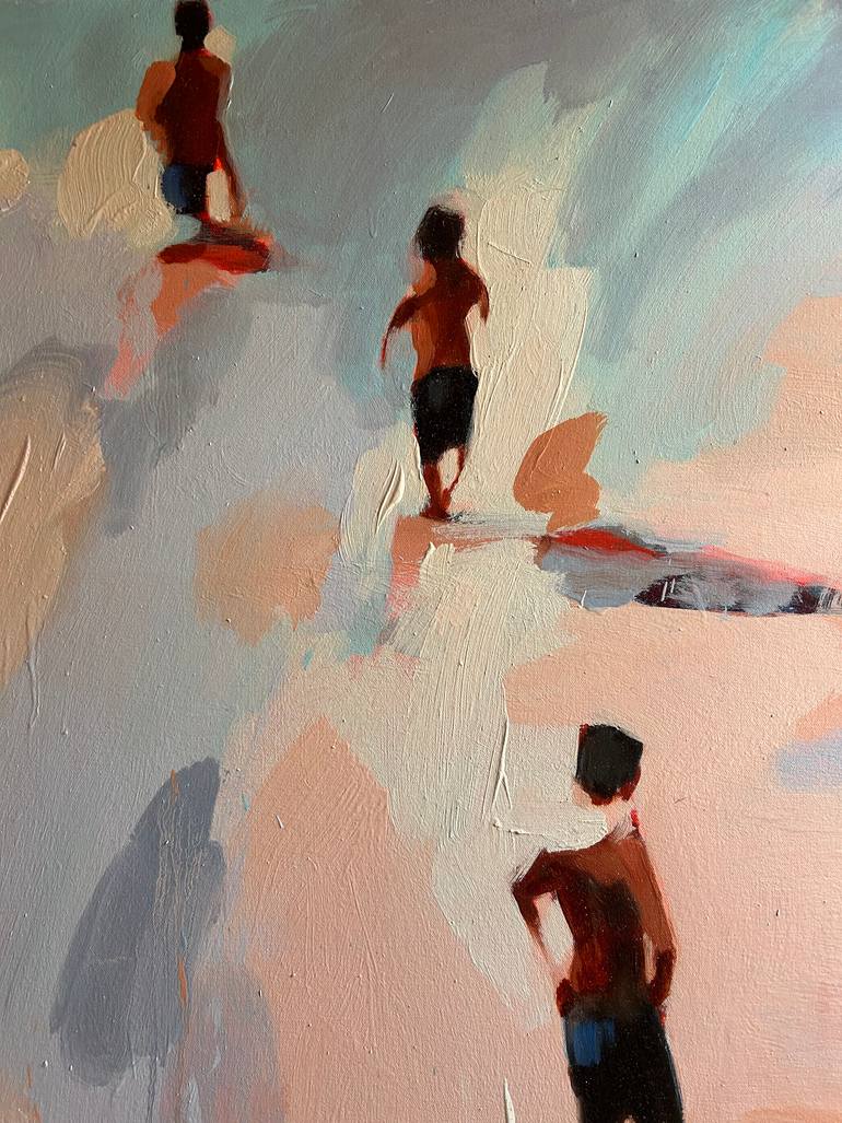 Original Contemporary Beach Painting by Elizabeth Lennie