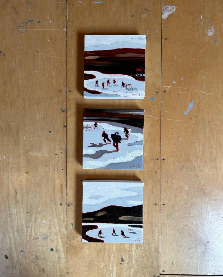 Original Contemporary Sports Painting by Elizabeth Lennie