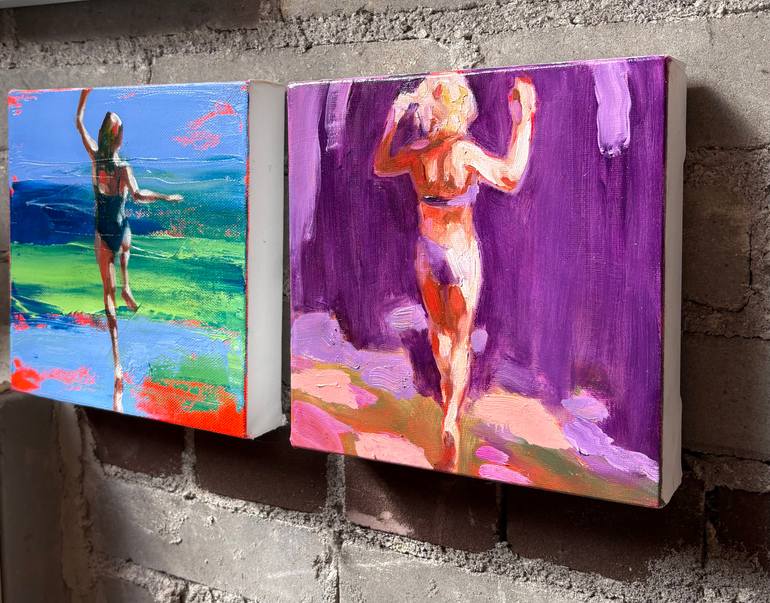 Original Contemporary Beach Painting by Elizabeth Lennie