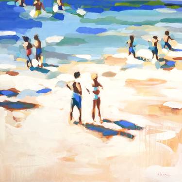 Print of Impressionism Beach Paintings by Elizabeth Lennie