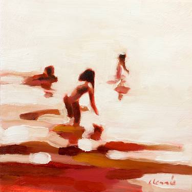Print of Expressionism Beach Paintings by Elizabeth Lennie