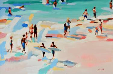 Original Beach Paintings by Elizabeth Lennie