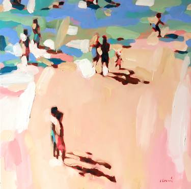 Print of Figurative Beach Paintings by Elizabeth Lennie