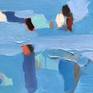I paint images reminiscent of tie spent swimming and diving the warm waters of the Caribbean.