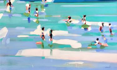 Print of Figurative Beach Paintings by Elizabeth Lennie