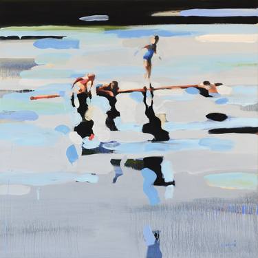 Print of Figurative Beach Paintings by Elizabeth Lennie