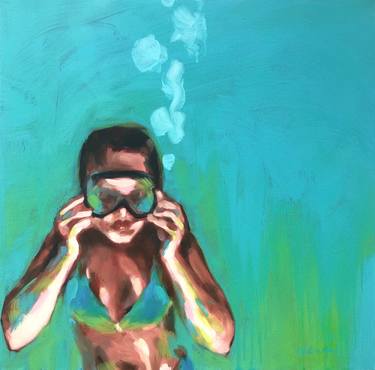 Print of Figurative Beach Paintings by Elizabeth Lennie