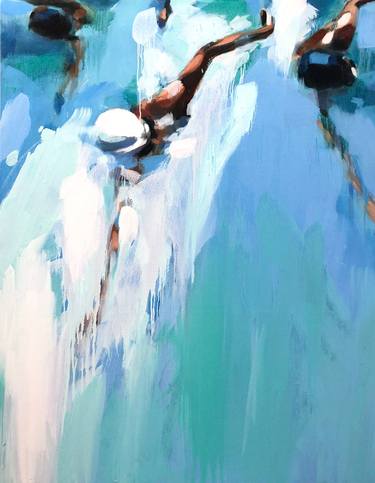 Print of Figurative Beach Paintings by Elizabeth Lennie