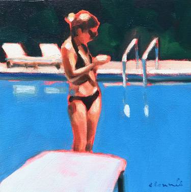 Print of Figurative Beach Paintings by Elizabeth Lennie