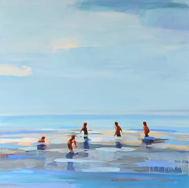 Print of Figurative Beach Paintings by Elizabeth Lennie