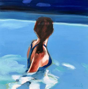 Print of Figurative Beach Paintings by Elizabeth Lennie